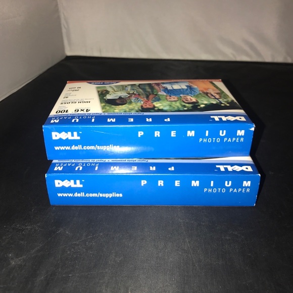 2 ~ Dell Premium Photo Paper 4"x6" 100 Sheets High Gloss 10 mil. NEW - Picture 7 of 7